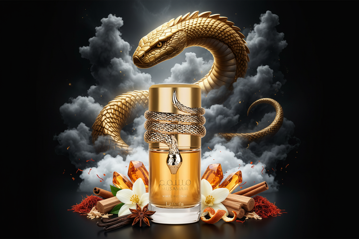 Bannière Musamam avec serpent majestueux